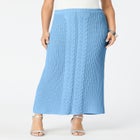 Cable Knit Midi Skirt image number null