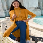 Carefree Cashmere Duster Sweater image number null