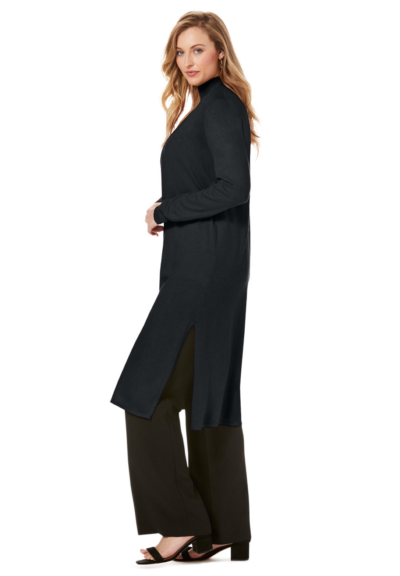 Carefree Cashmere Duster Sweater image number 2