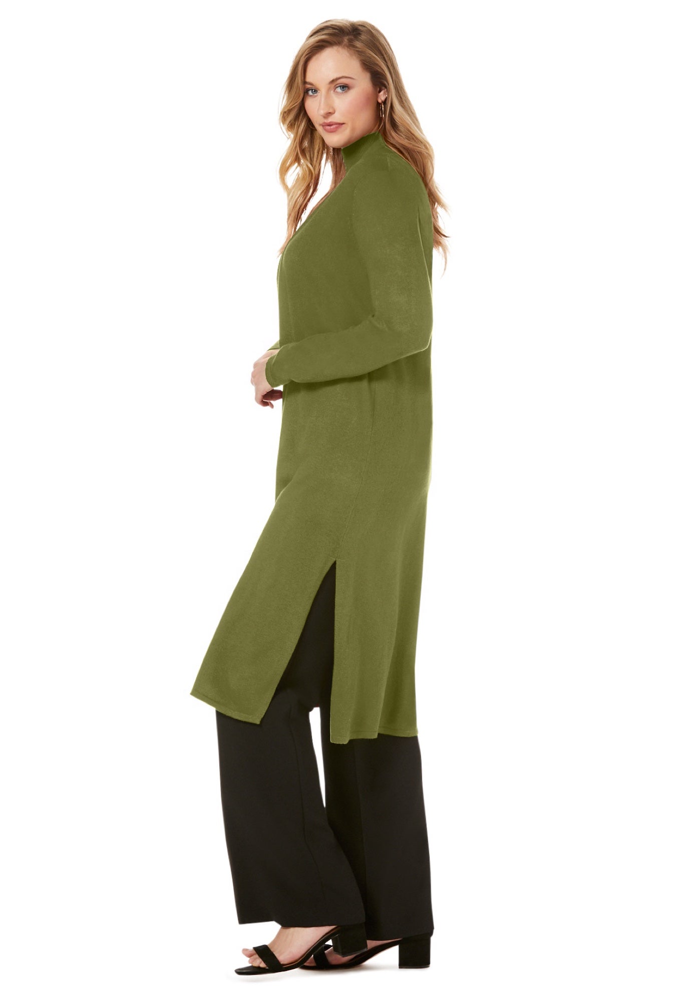 Carefree Cashmere Duster Sweater image number 2