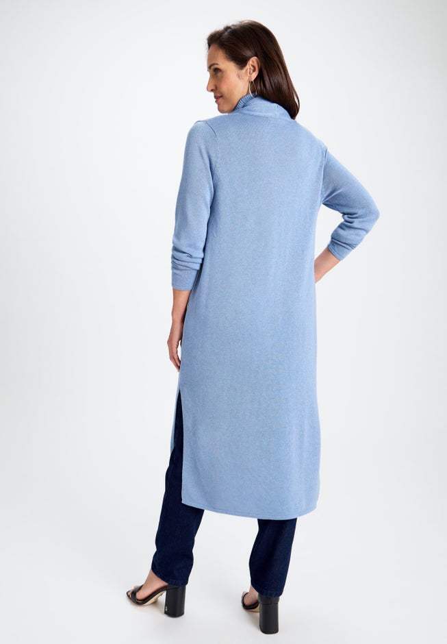 Cotton Cashmere Duster Sweater image number 1