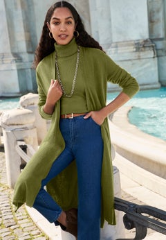 Carefree Cashmere Duster Sweater