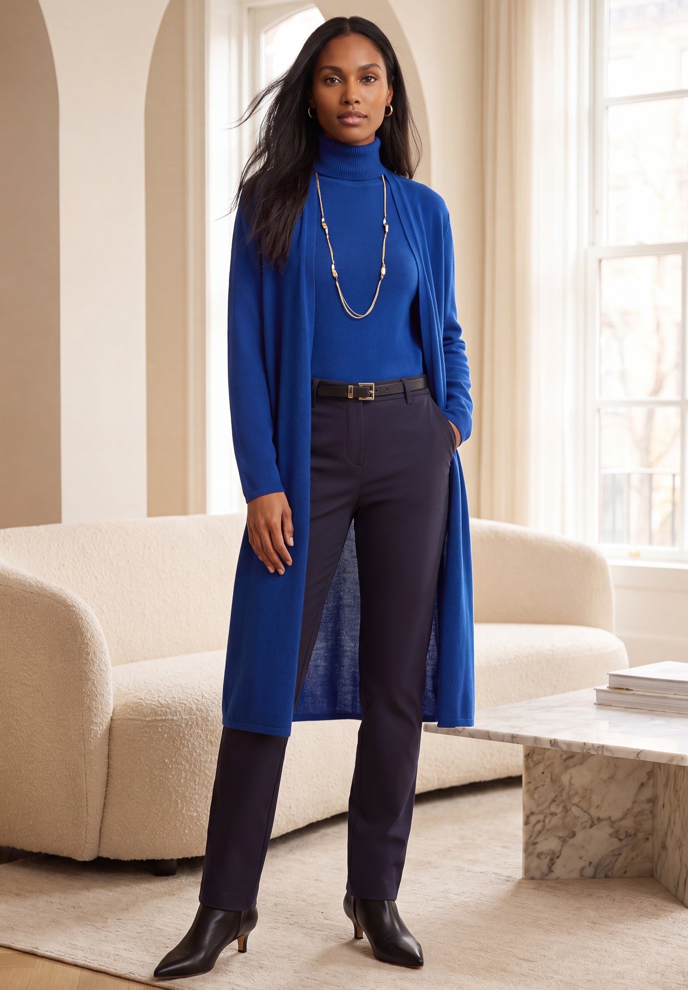 Carefree Cashmere Duster Sweater image number 0