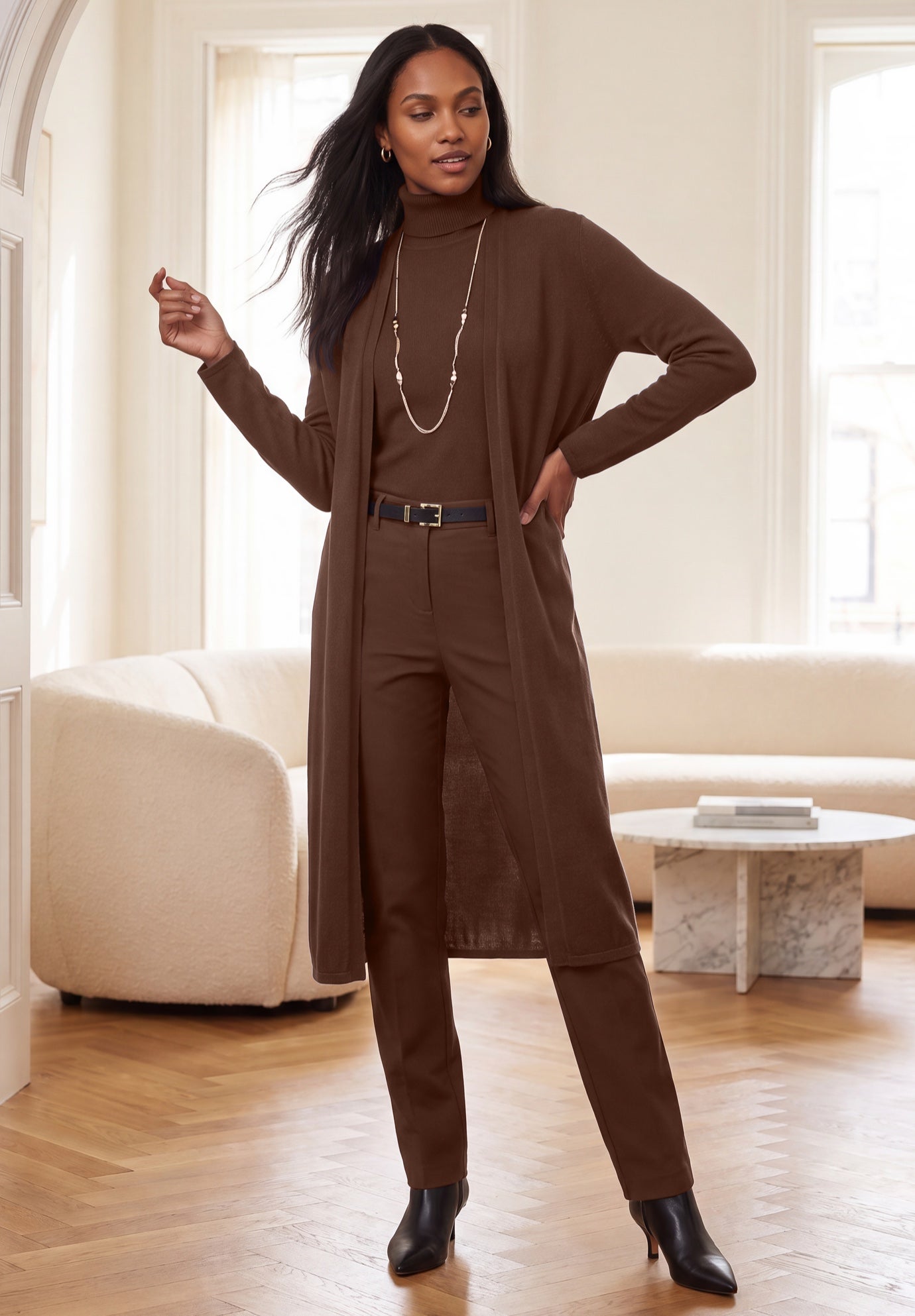 Carefree Cashmere Duster Sweater image number 0