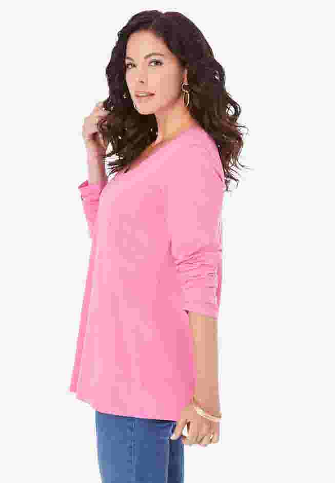 Ultimate Long Sleeve V Neck Tee image number 3