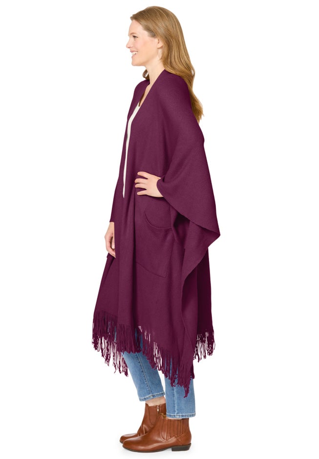 Fringed Cape Sweater image number 2