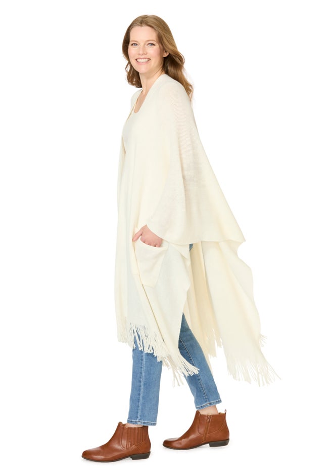 Fringed Cape Sweater image number 2