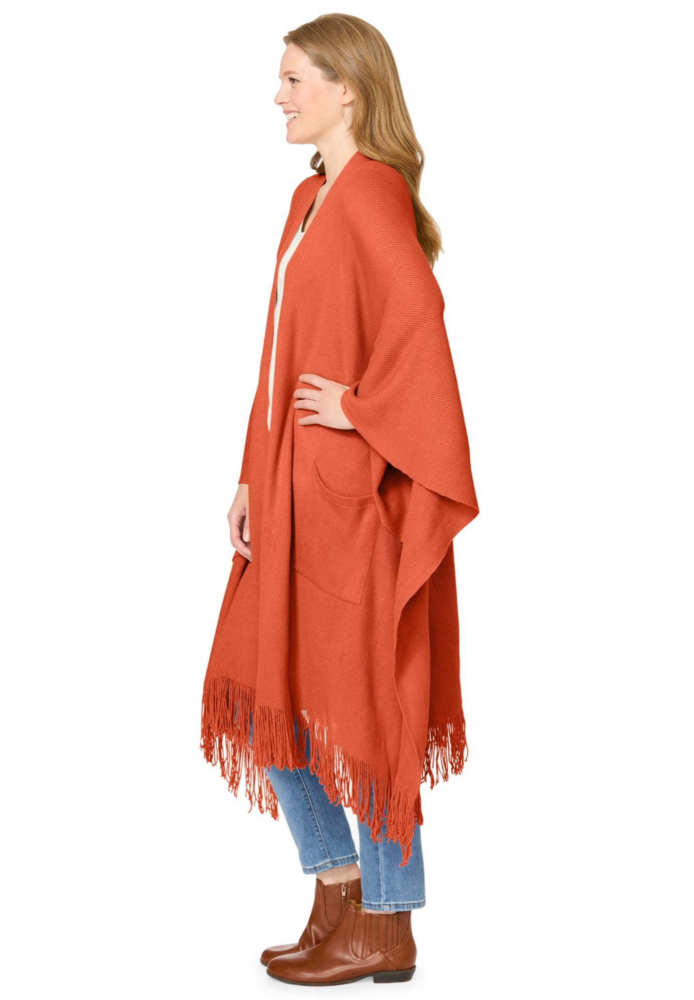 Fringed Cape Sweater image number 2