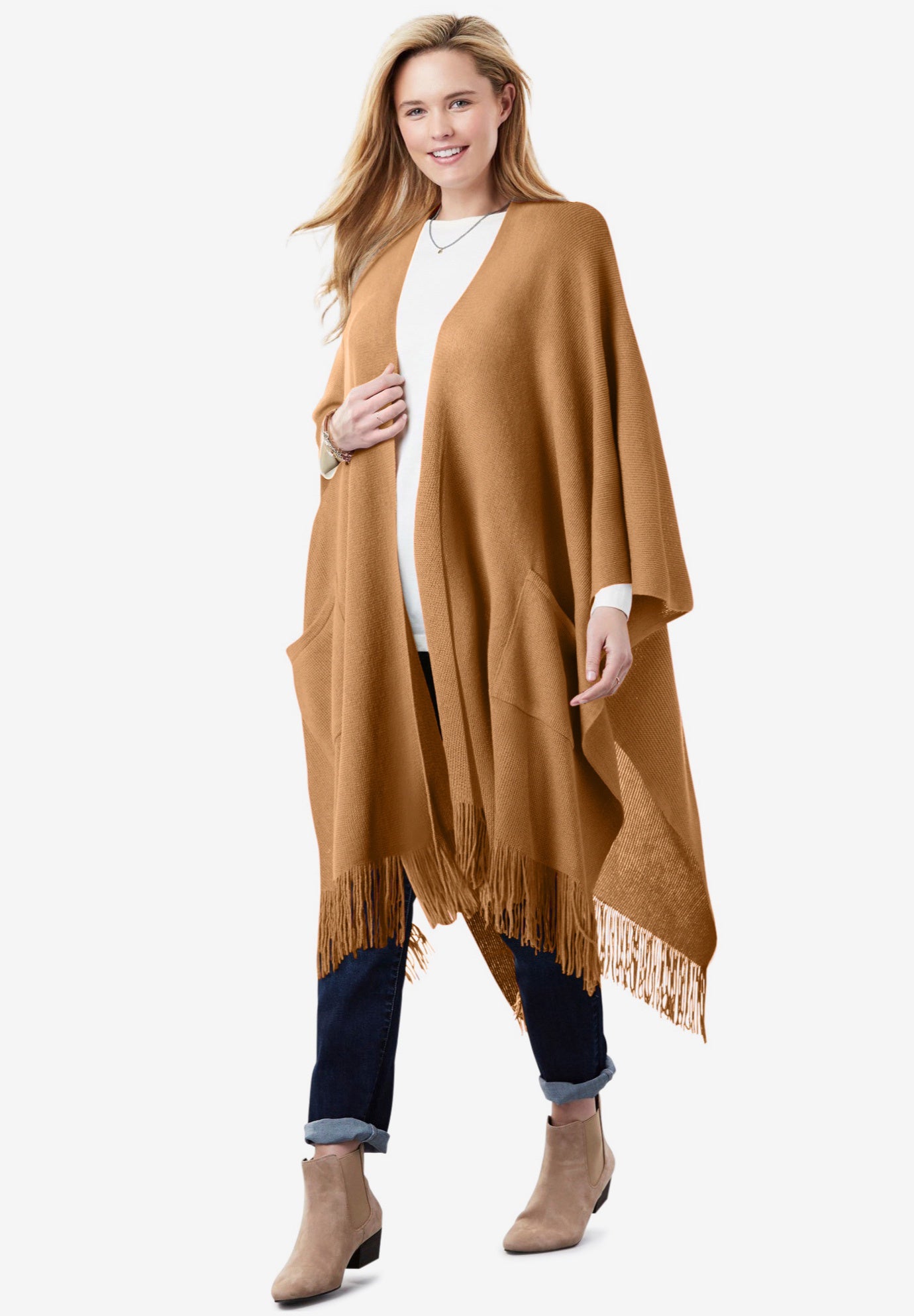 Fringed Cape Sweater image number 0
