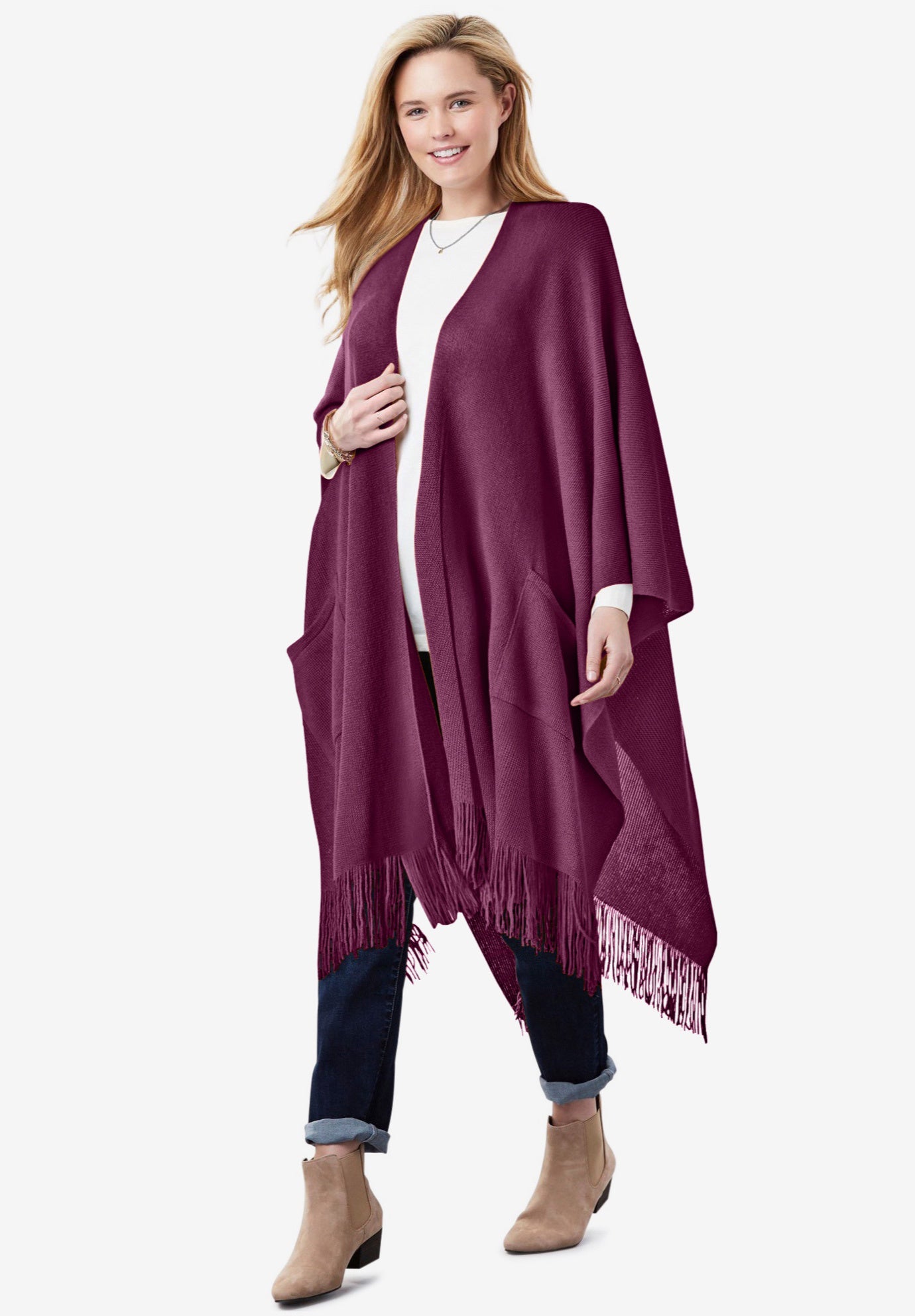 Fringed Cape Sweater image number 0
