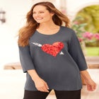 Glitter Graphic Tee image number null