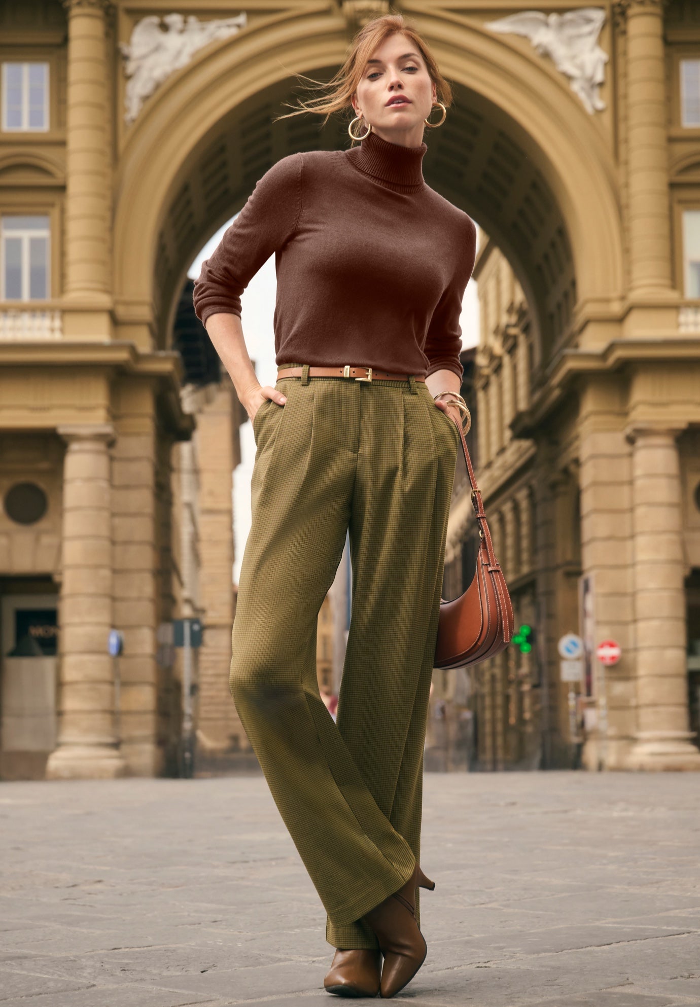 Wide Leg Pleated Trouser image number 0