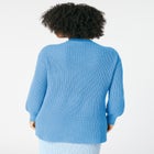 Cable Knit V Neck Sweater image number null