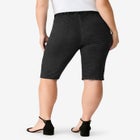 Plus Size Comfort Stretch Bermuda Jean Short image number null