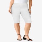 Plus Size Comfort Stretch Bermuda Jean Short image number null