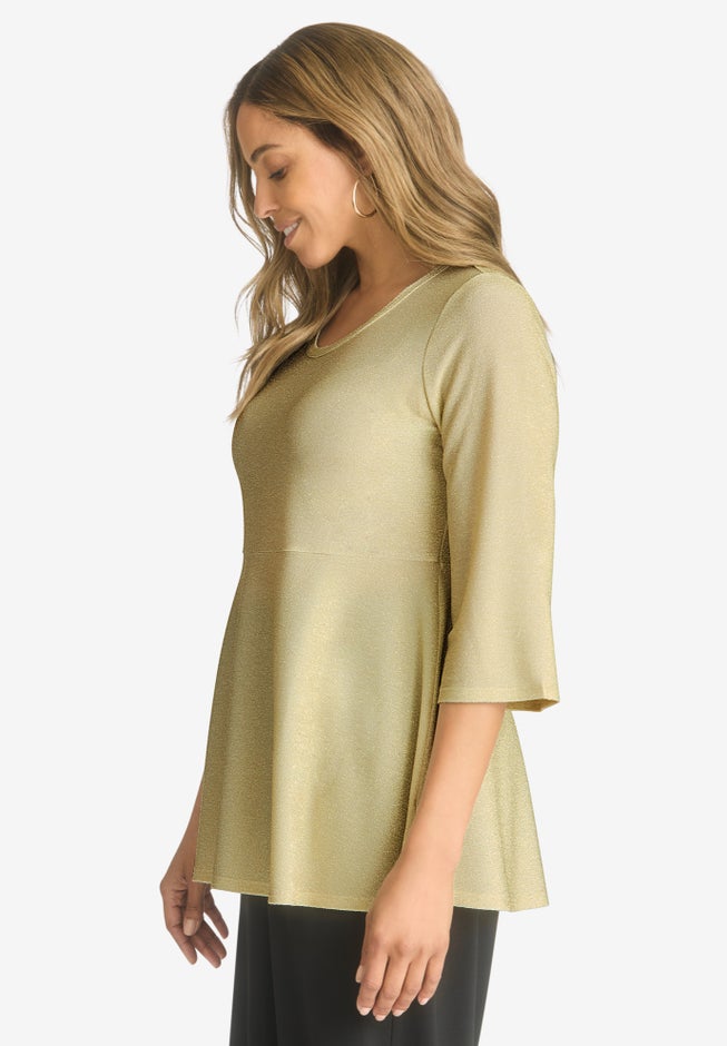 Shimmer Peplum Top image number 2