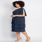 Embellished Keyhole Midi-Tier Dress image number null