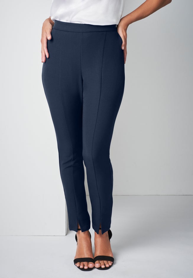 Bi-Stretch Slit Front Ankle Pant image number 0