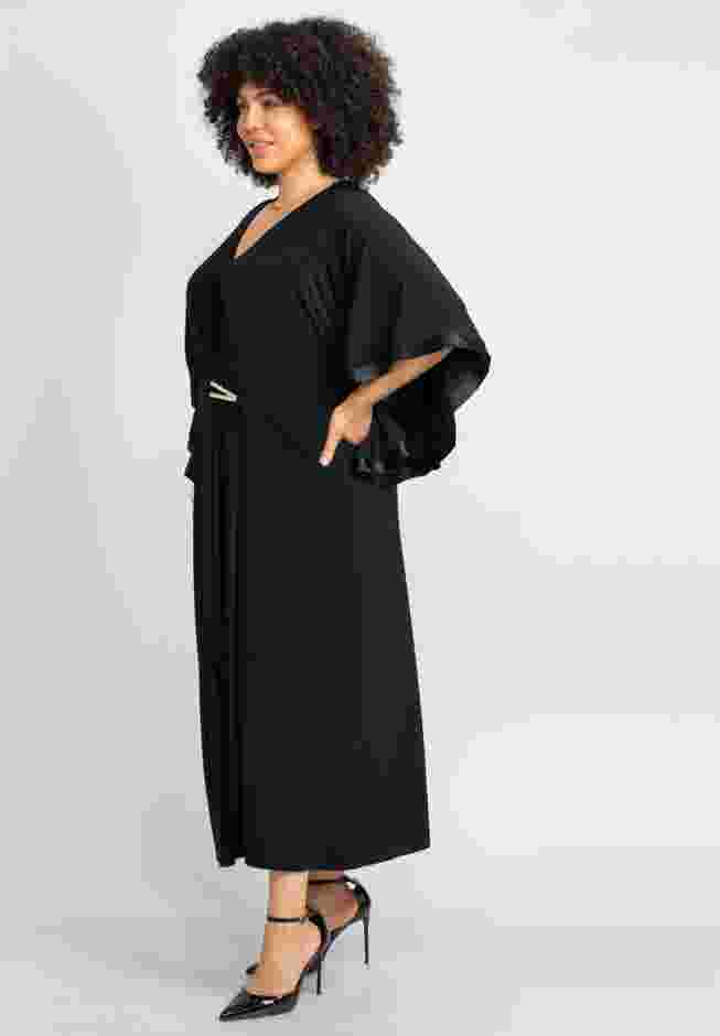 V-Neck Twist Maxi Dress image number 4