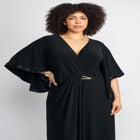 V-Neck Twist Maxi Dress image number null