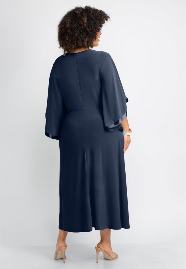 V-Neck Twist Maxi Dress image number 1