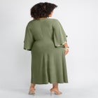 V-Neck Twist Maxi Dress image number null