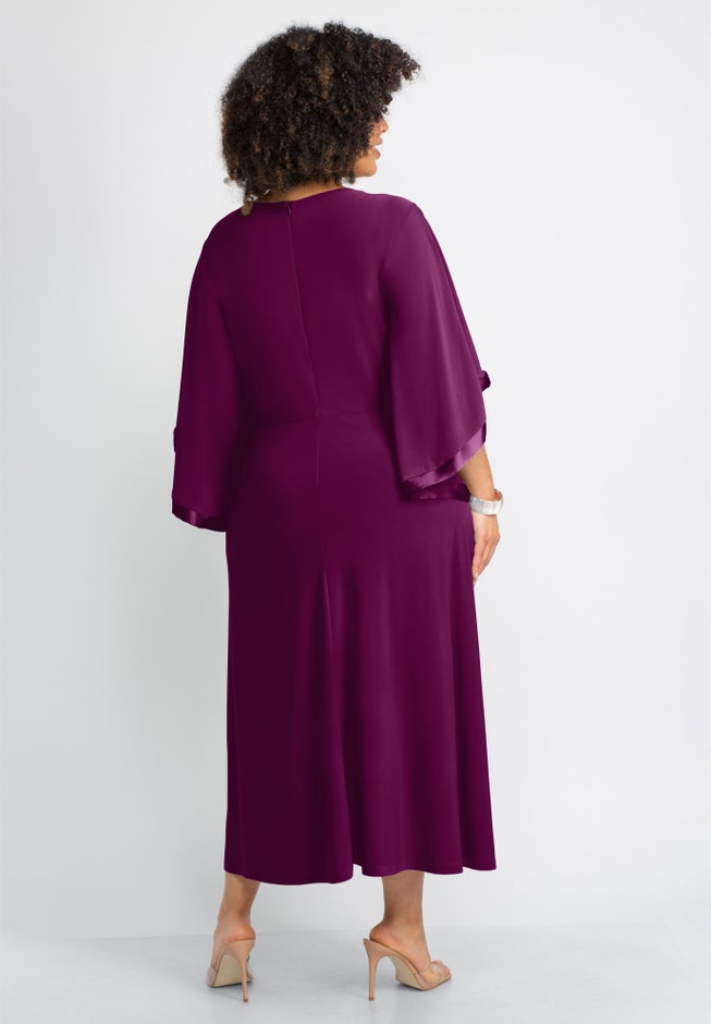 V-Neck Twist Maxi Dress image number 1