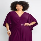 V-Neck Twist Maxi Dress image number null