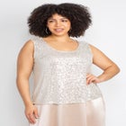 2-Piece Sequin & Charmeuse Jacket Dress Set image number null