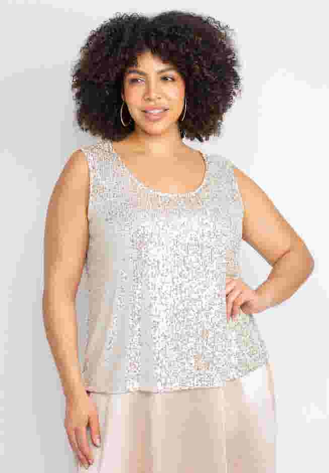 2-Piece Sequin & Charmeuse Jacket Dress Set image number 5