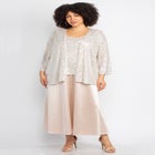 2-Piece Sequin & Charmeuse Jacket Dress Set image number null