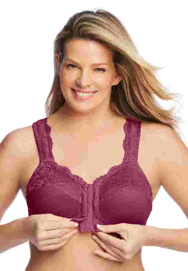 Front Close Wireless Gel Strap Bra image number 4