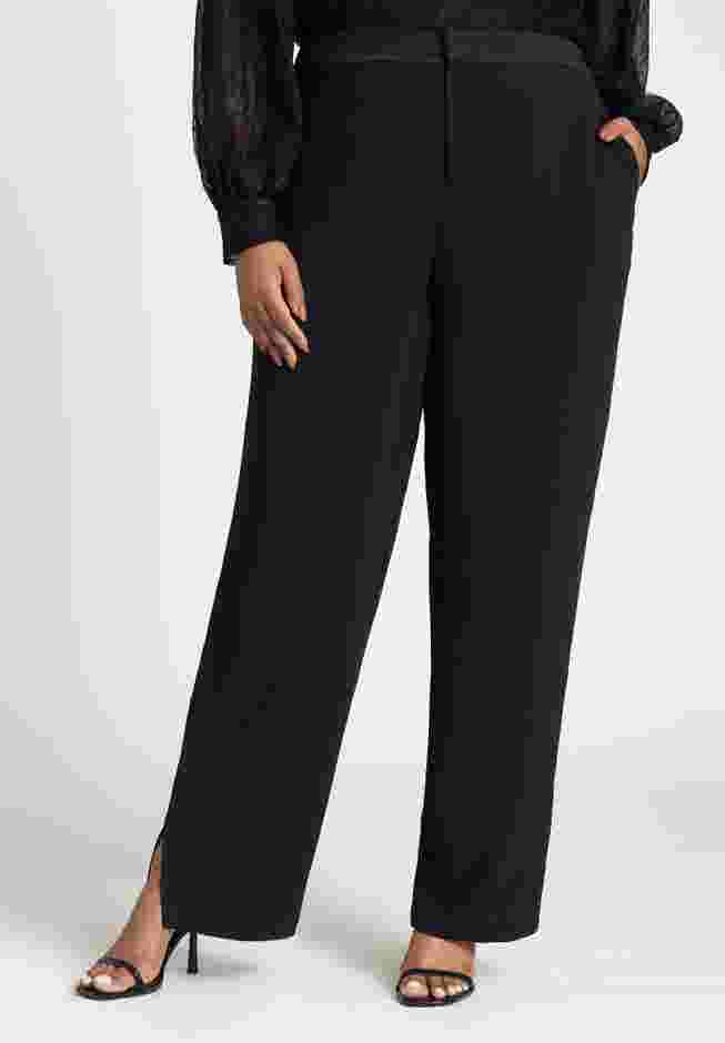 Straight Leg Pant With Slit image number 1