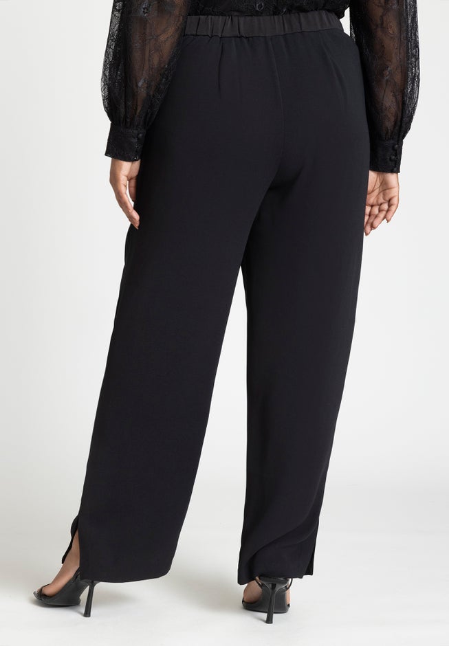 Straight Leg Pant With Slit image number 2