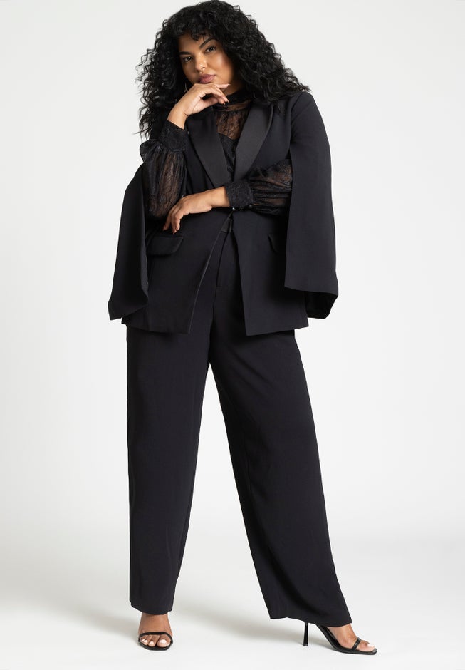 Straight Leg Pant With Slit image number 3