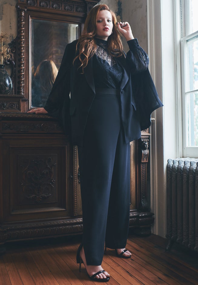 Straight Leg Pant With Slit image number 0