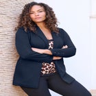 Plus Size Comfort Stretch Ponte Blazer image number null