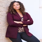 Plus Size Comfort Stretch Ponte Blazer image number null