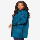 Kate Long-Sleeve Crisp Cotton-Blend Button-Front Tunic image number null