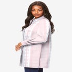 Kate Long-Sleeve Crisp Cotton-Blend Button-Front Tunic image number 3