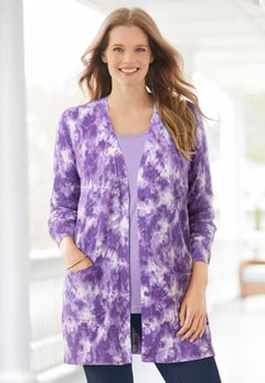 Perfect Longer-Length Cotton Cardigan Sweater