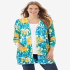 Perfect Longer-Length Cotton Cardigan Sweater image number null