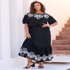 Ruffle Printed Tunic image number null