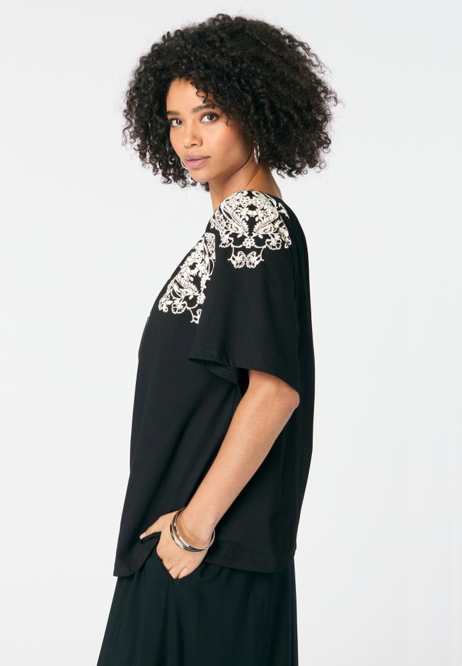 Ruffle Printed Tunic image number 2