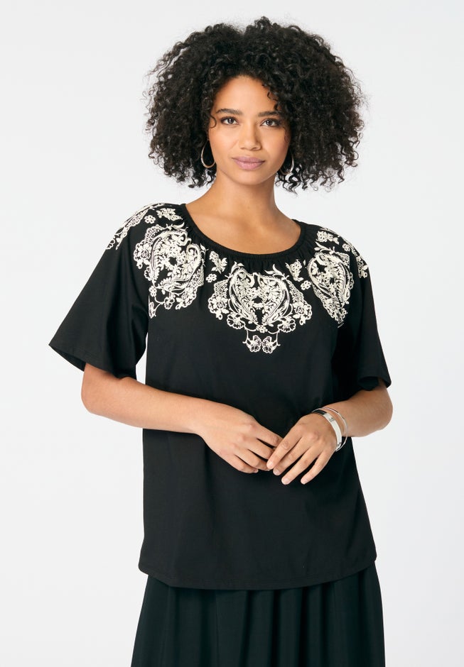 Ruffle Printed Tunic image number 1