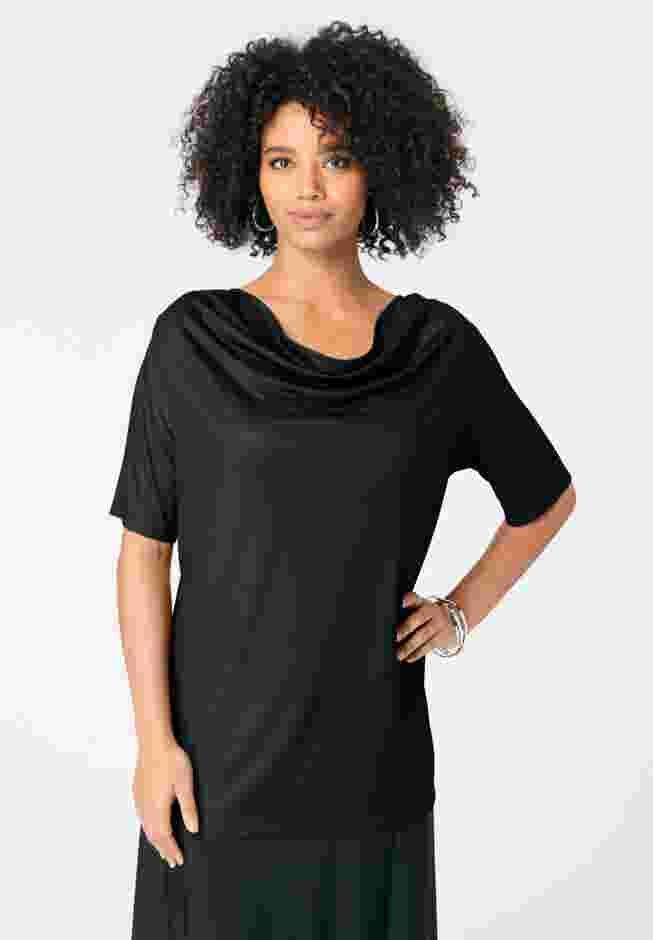 Cowl Neck Knit Top image number 0