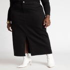 Denim Maxi Skirt image number null