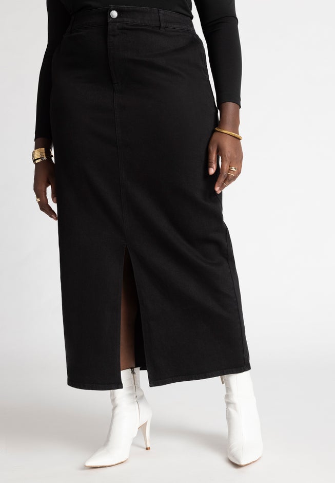 Denim Maxi Skirt image number 2