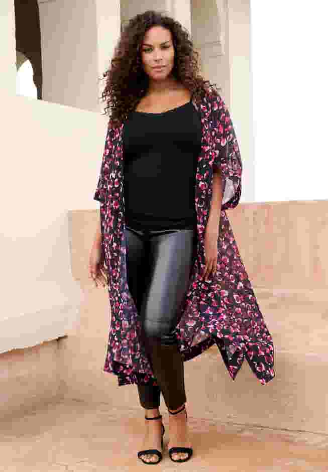 Long Chiffon Kimono image number 0