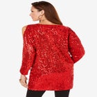 Cold-Shoulder Sequin Tunic image number null